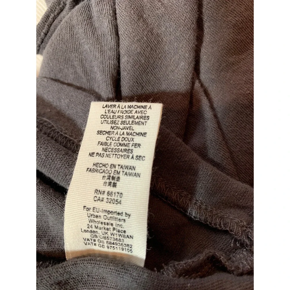 Free People We The Free Boho Cantina Ruffle Hem  Oversized Tank X-Small Brown